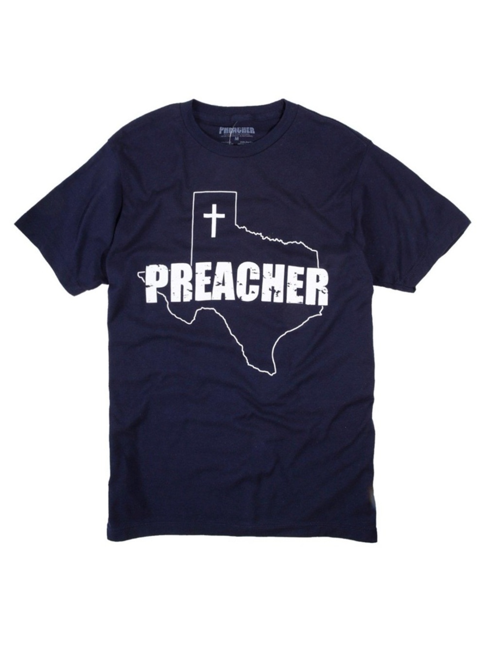 NWT Hot Topic Preacher Texas AMC TV Series Navy Blue T-Shirt Mens Size Medium